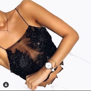 YDesigns UK sparkle sheer crop top🌹